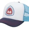 Big Agnes Blaze Trucker Hat - Navy/Blue -Big Agnes Sales AHBLAZENBW20 front 001