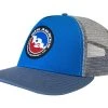 Big Agnes Classic Logo Trucker Hat - Blue / Slate -Big Agnes Sales AHCLT BSS OS frontangle 001
